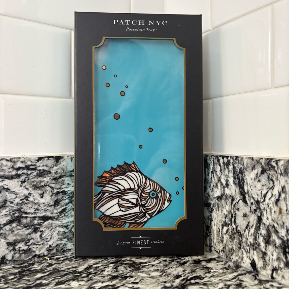 Patch NYC Fish Rectangle Porcelain Tray